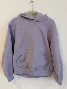 Aritzia Lilac Fleece Pullover Hoodie